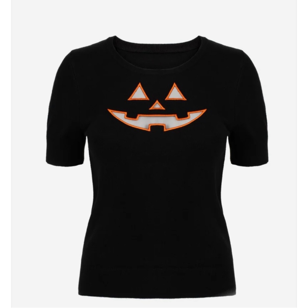 Hell Bunny Jack o Lantern Top Size XL